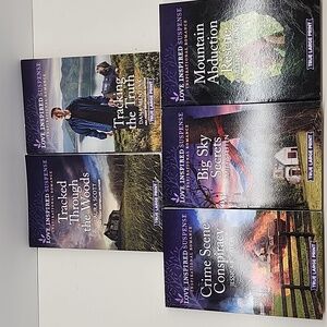 5 Harlequin Love Inspired Suspense True Large Print Books New